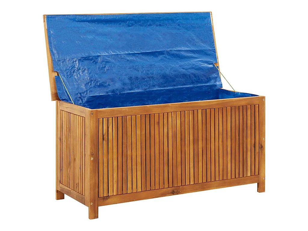 Boîte de rangement de jardin 113x50x58 cm Bois d'acacia solide