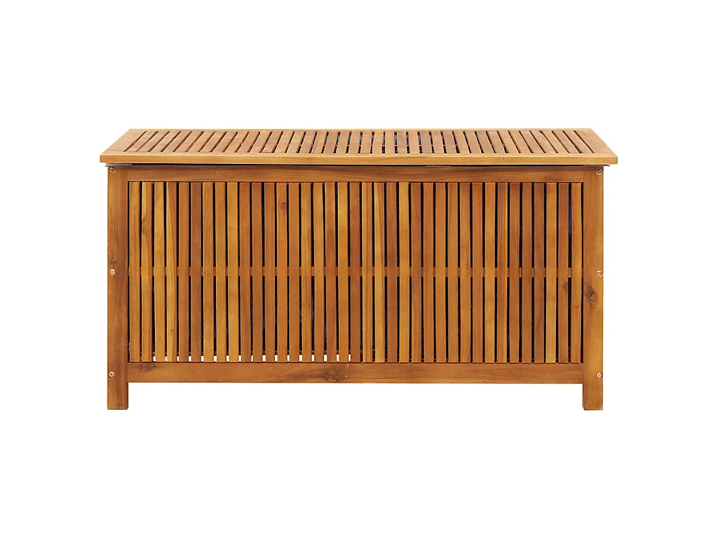 Boîte de rangement de jardin 113x50x58 cm Bois d'acacia solide