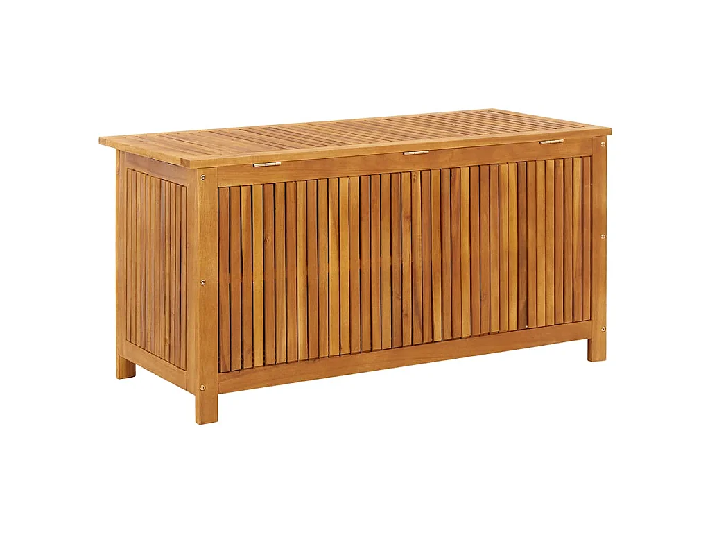 Boîte de rangement de jardin 113x50x58 cm Bois d'acacia solide
