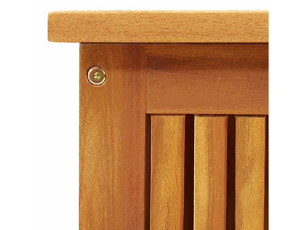 Boîte de rangement de jardin 113x50x58 cm Bois d'acacia solide