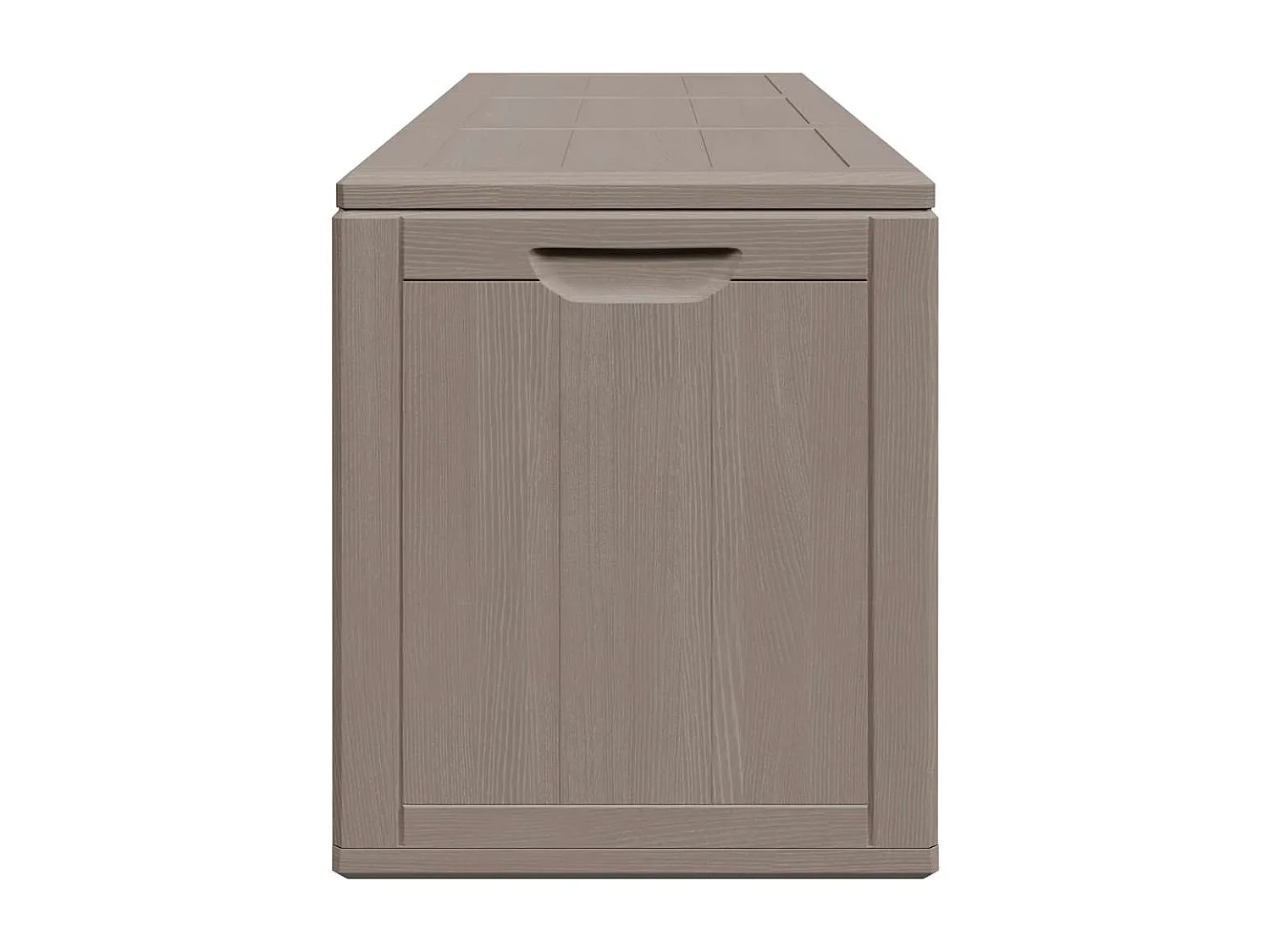Garten-Aufbewahrungsbox 270 L Braun PP-Holzoptik