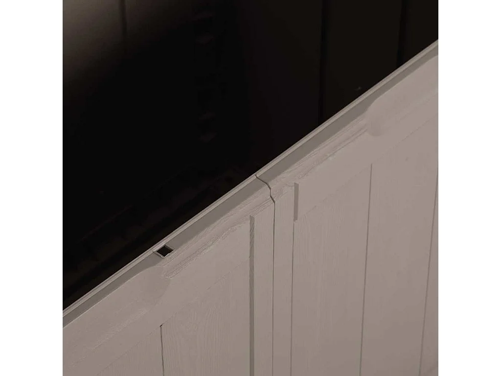 Boîte de rangement de jardin 270 L Marron PP aspect bois