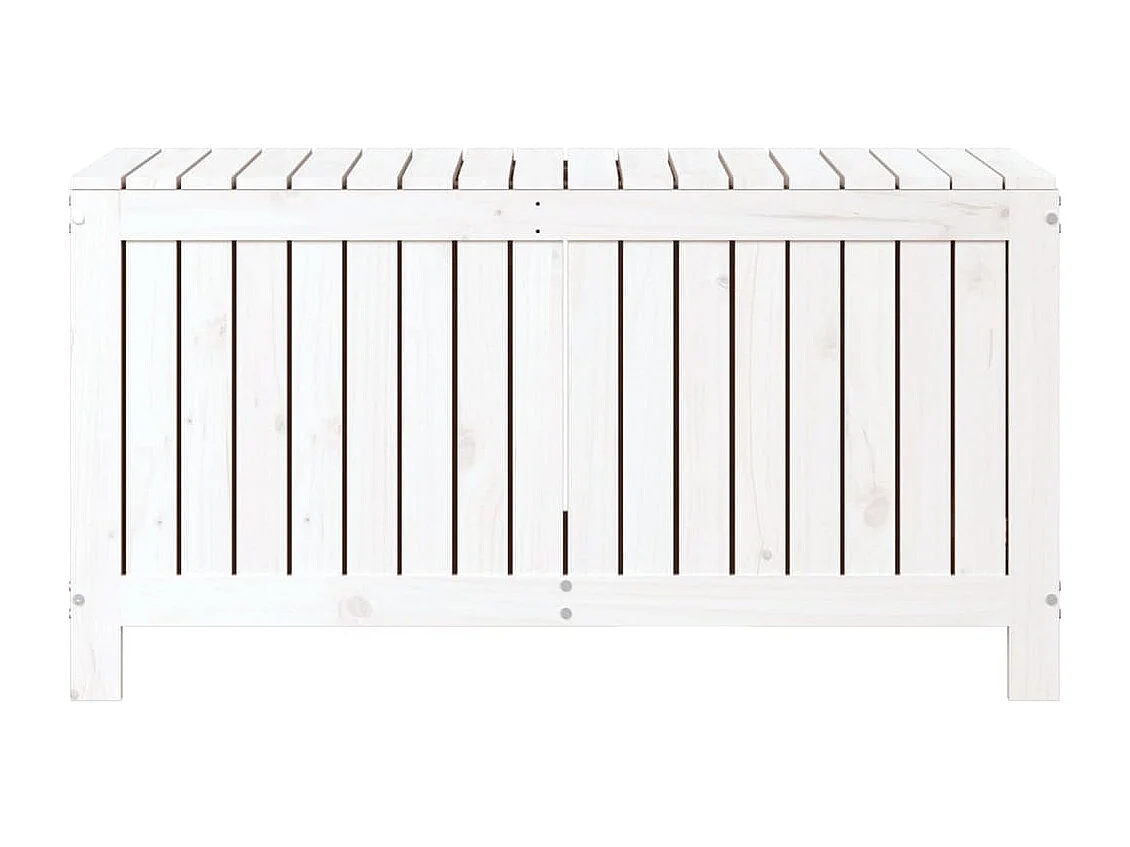 Boîte de rangement de jardin Blanc 115x49x60 cm Bois de pin