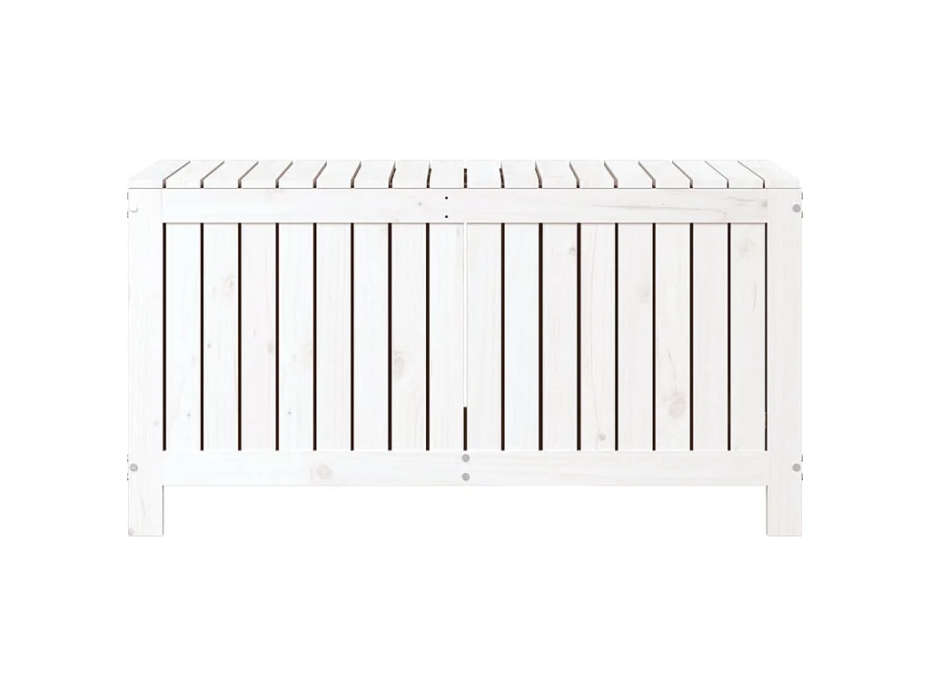 Boîte de rangement de jardin Blanc 115x49x60 cm Bois de pin