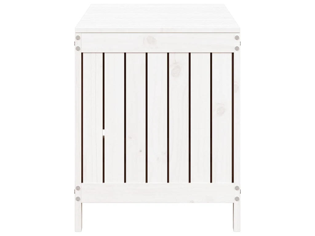 Boîte de rangement de jardin Blanc 115x49x60 cm Bois de pin