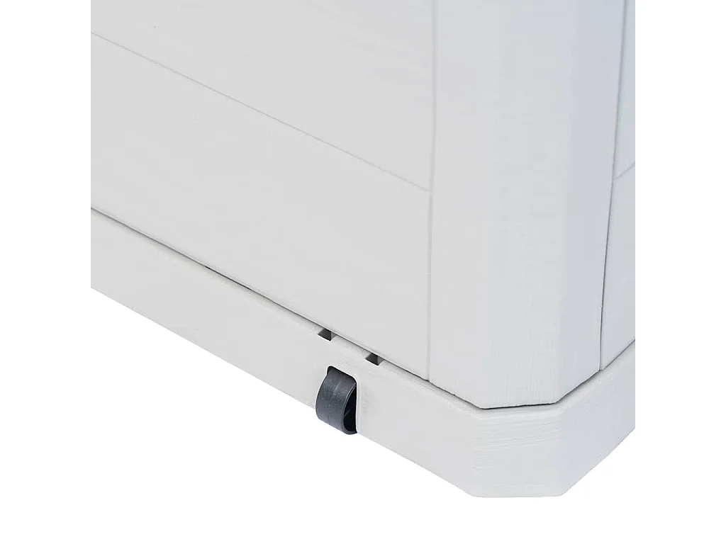 Boîte de rangement de jardin 280 L Gris clair