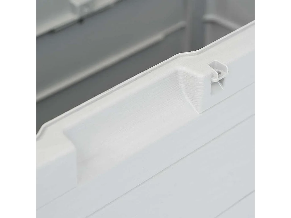 Boîte de rangement de jardin 280 L Gris clair