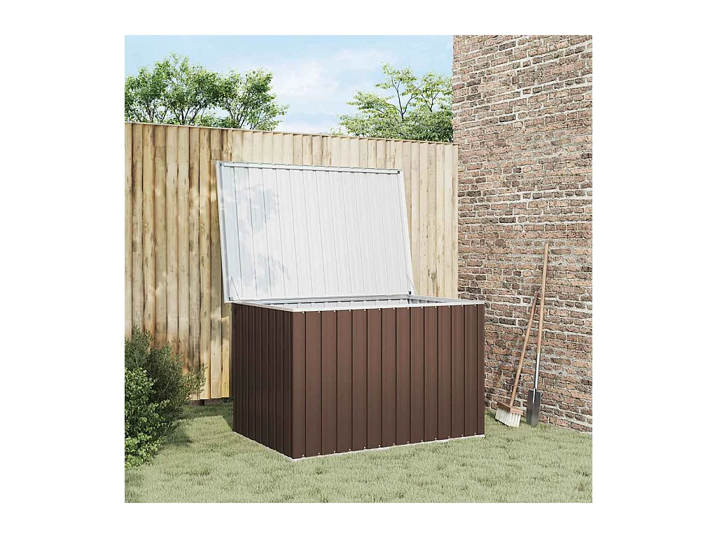 Boîte de rangement de jardin Marron 149x99x93 cm
