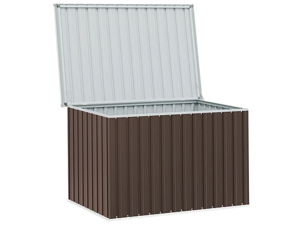 Caja de almacenaje para jardín marrón 149x99x93 cm