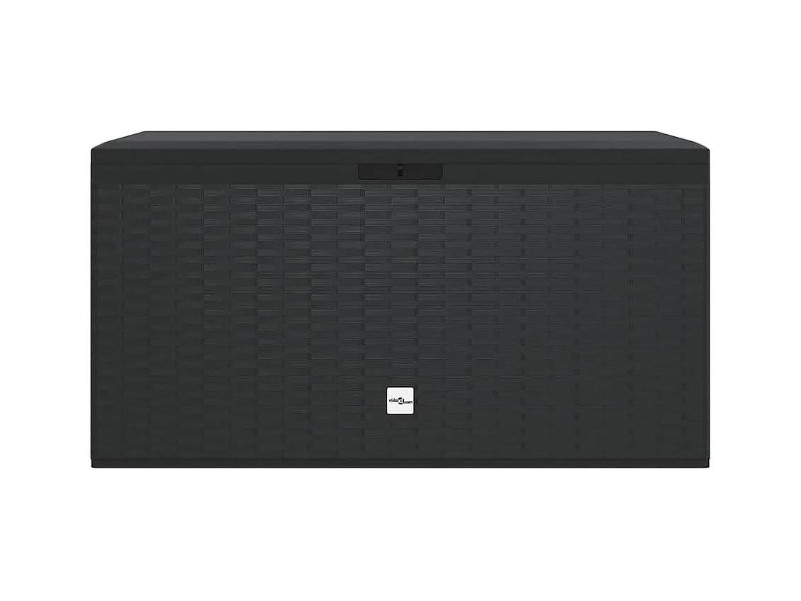 Boîte de rangement de jardin Anthracite 114x47x60 cm