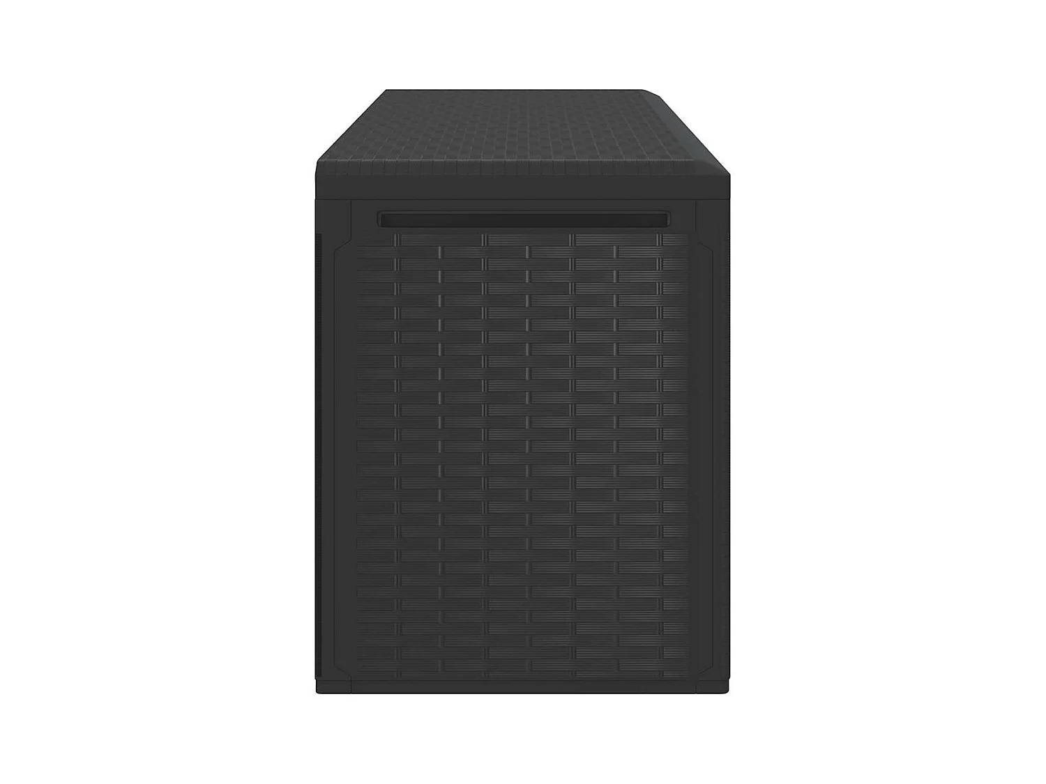 Boîte de rangement de jardin Anthracite 114x47x60 cm