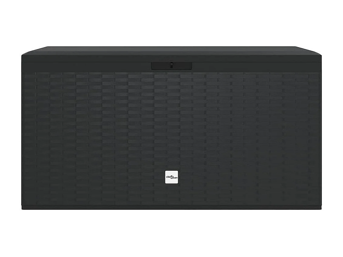 Boîte de rangement de jardin Anthracite 114x47x60 cm