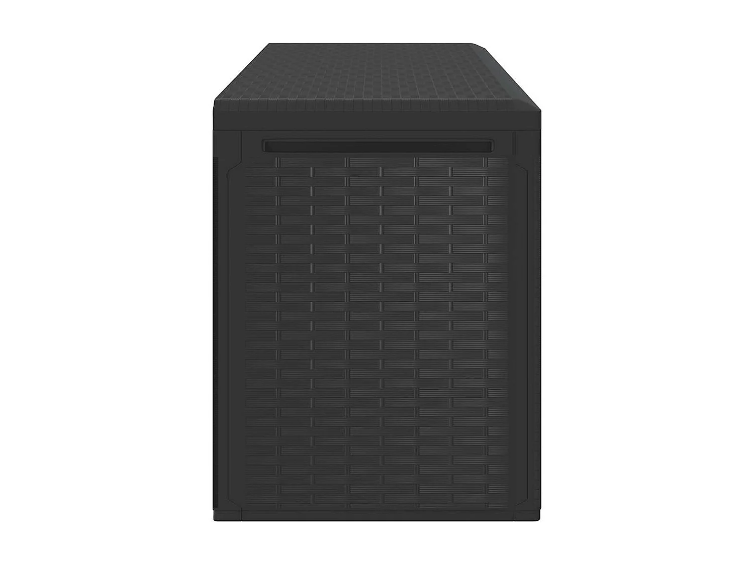 Boîte de rangement de jardin Anthracite 114x47x60 cm