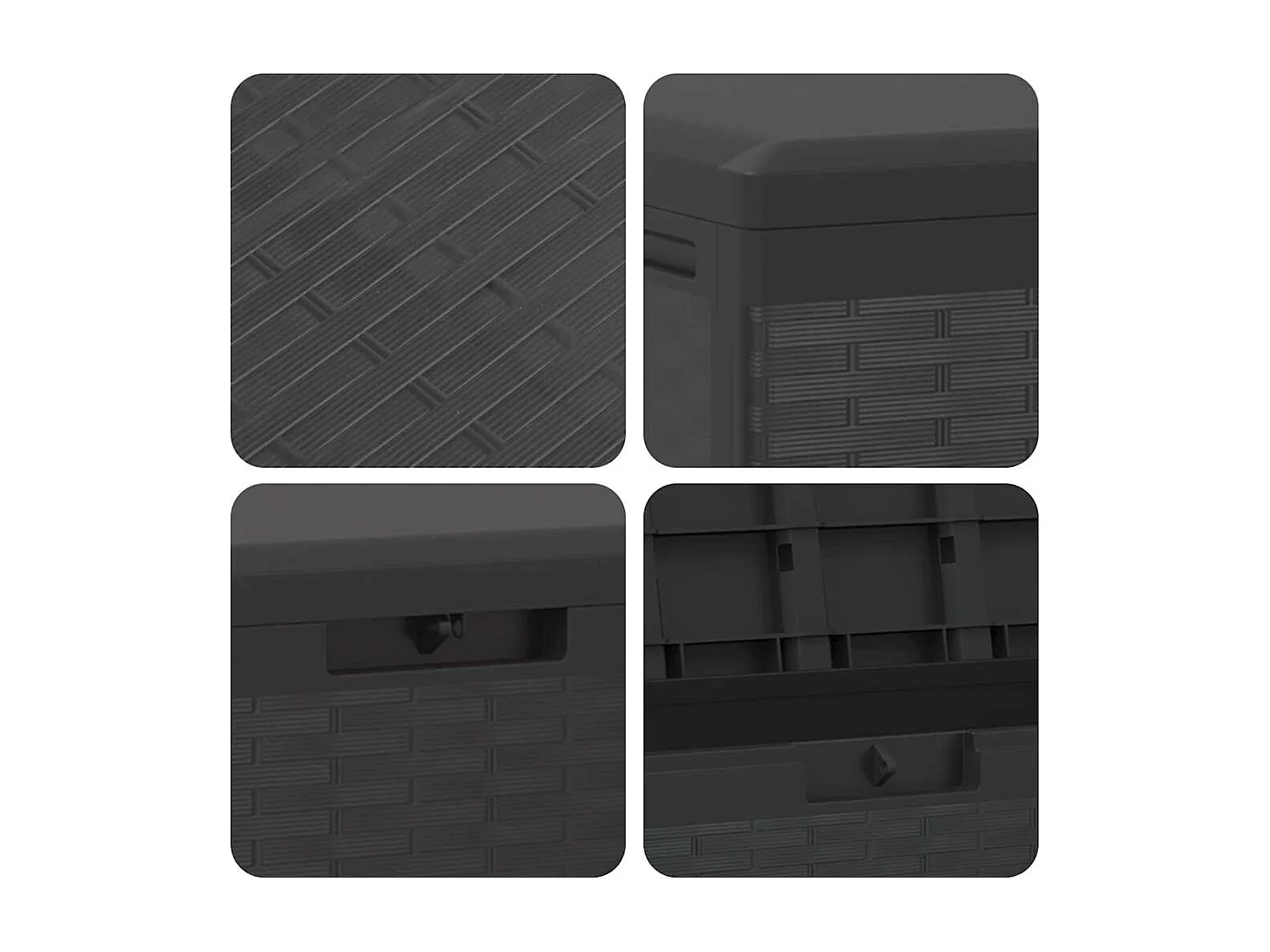 Gartenbox Anthrazit 114x47x60 cm