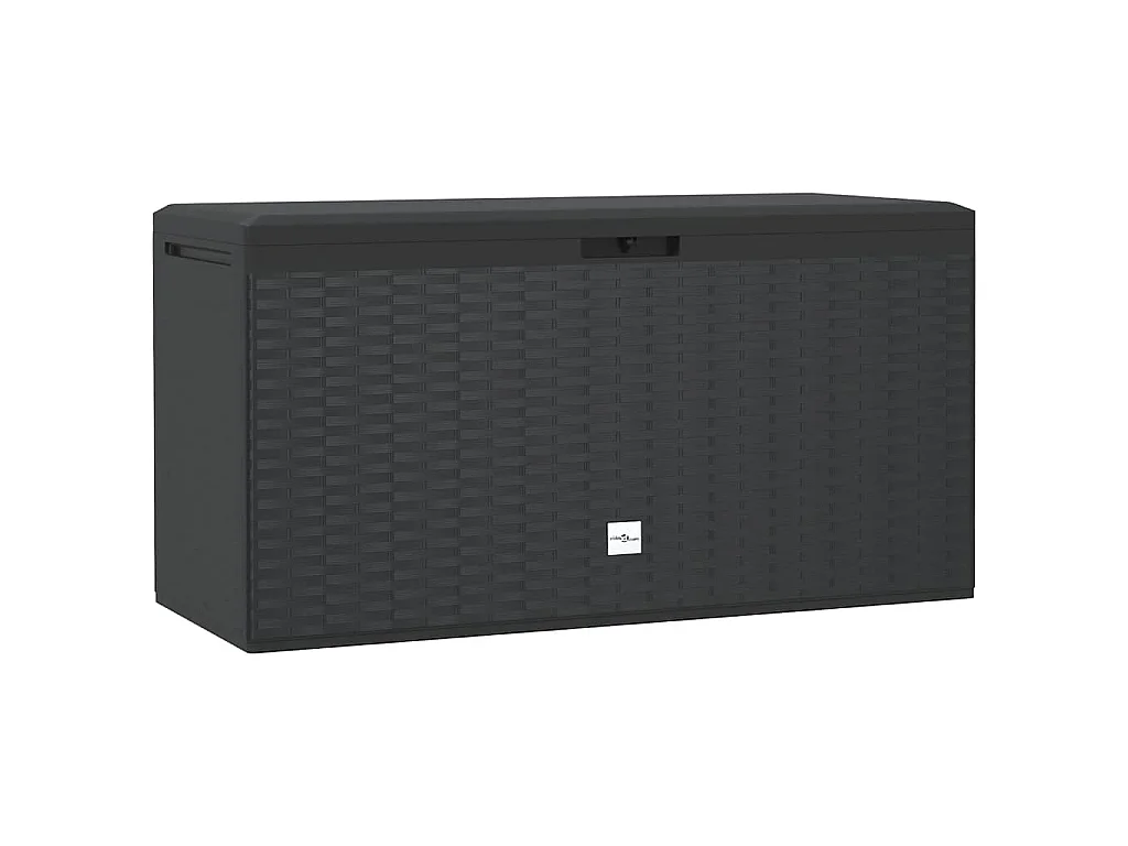 Baule da Giardino Antracite 114x47x60 cm