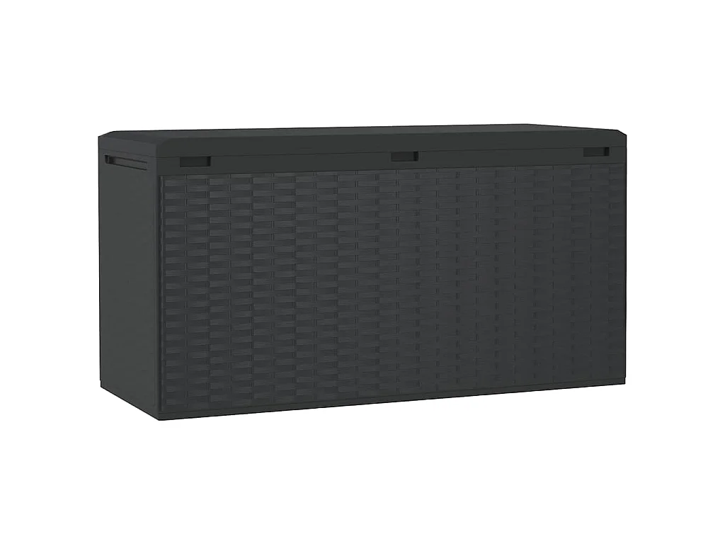 Baule da Giardino Antracite 114x47x60 cm