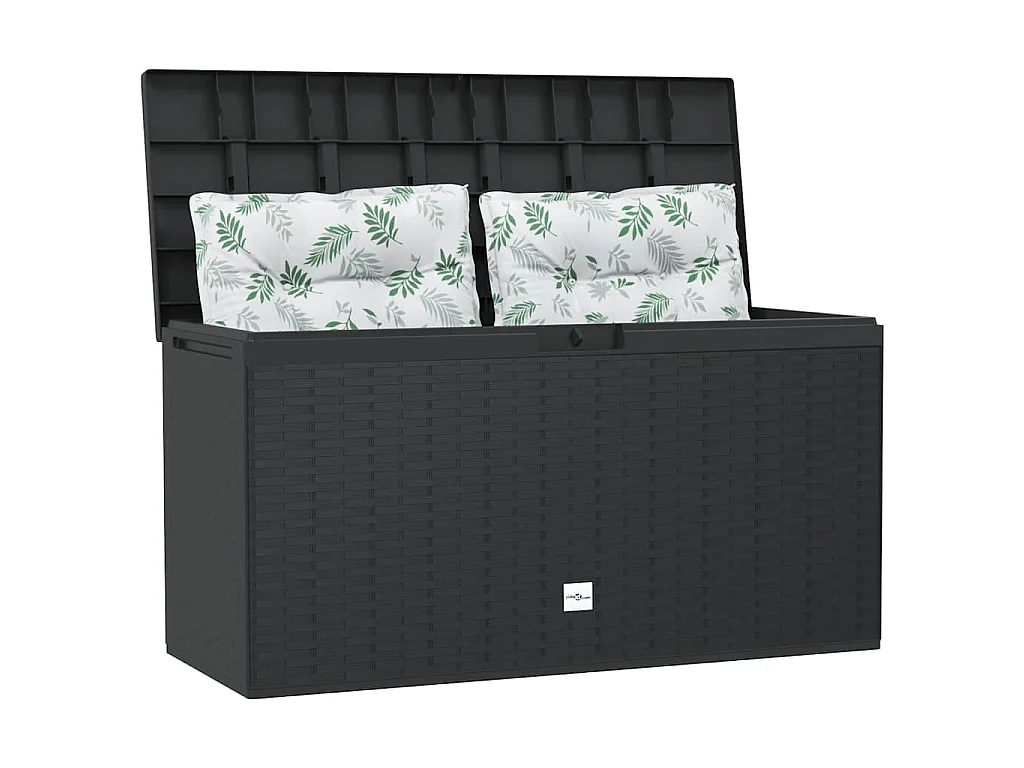 Baule da Giardino Antracite 114x47x60 cm