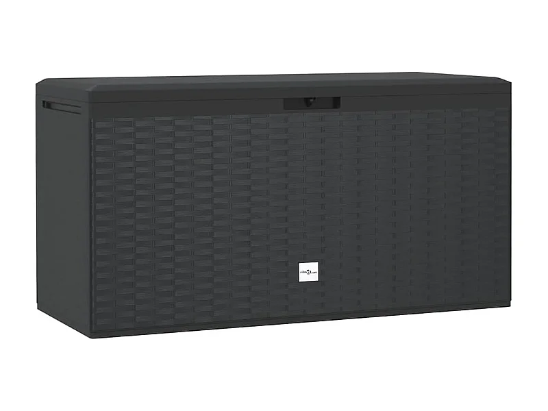 Boîte de rangement de jardin Anthracite 114x47x60 cm
