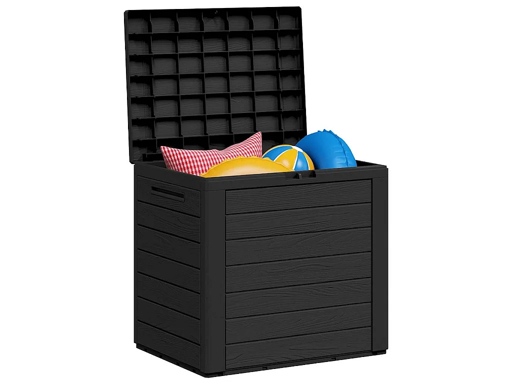 Boîte de stockage jardin Anthracite 58,5x46x55 cm Polypropylène