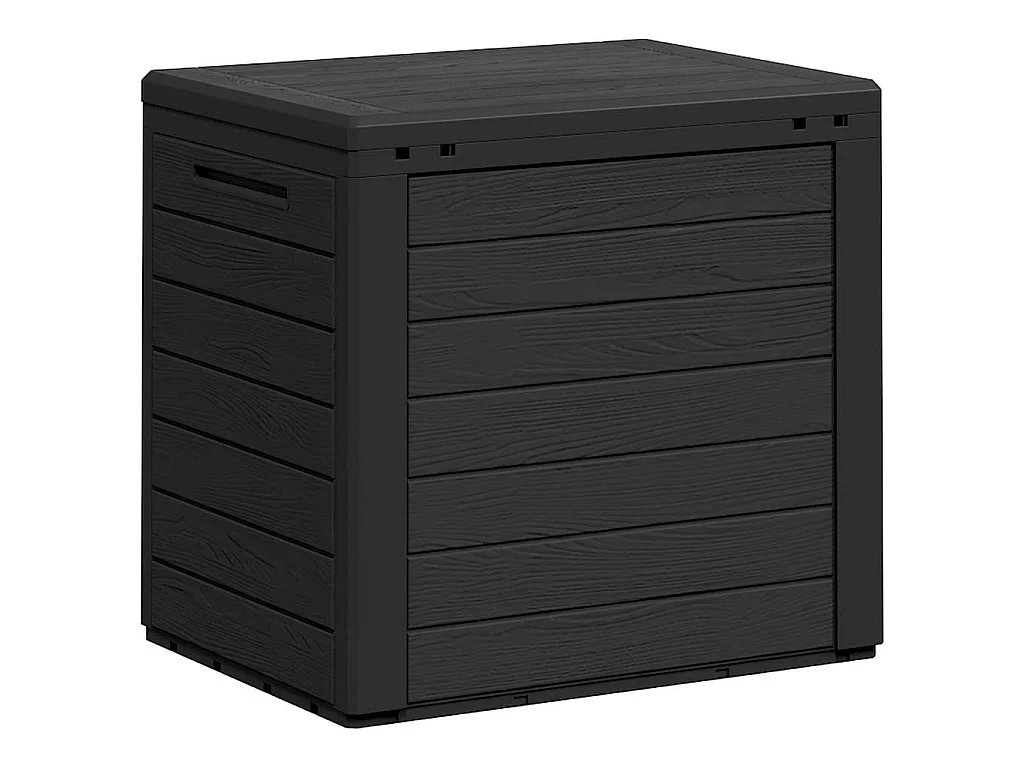 Caixa arrumação p/ jardim 58,5x46x55 cm polipropileno antracite