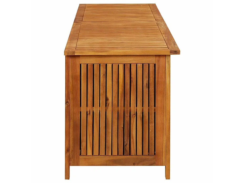 Caixa de arrumação p/ jardim 200x50x58 cm madeira acácia maciça
