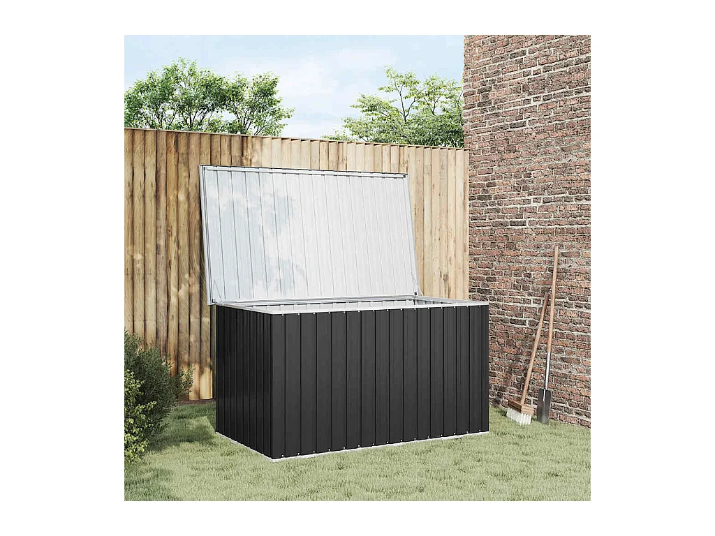 Boîte de rangement de jardin Anthracite 171x99x93 cm