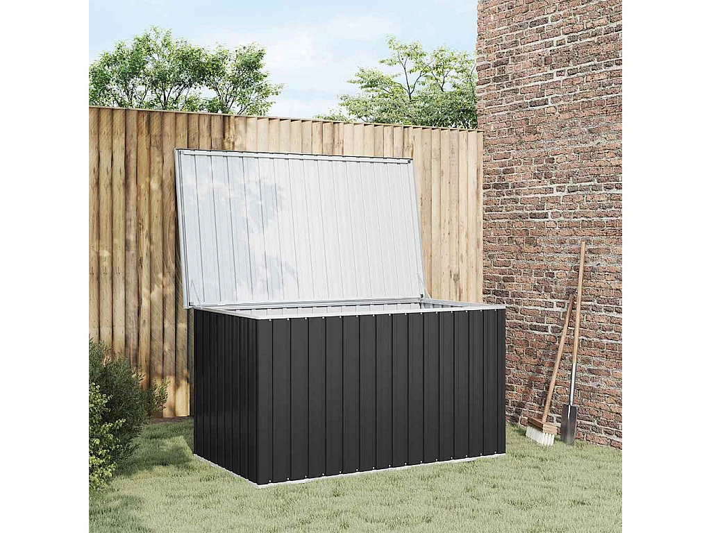 Boîte de rangement de jardin Anthracite 171x99x93 cm