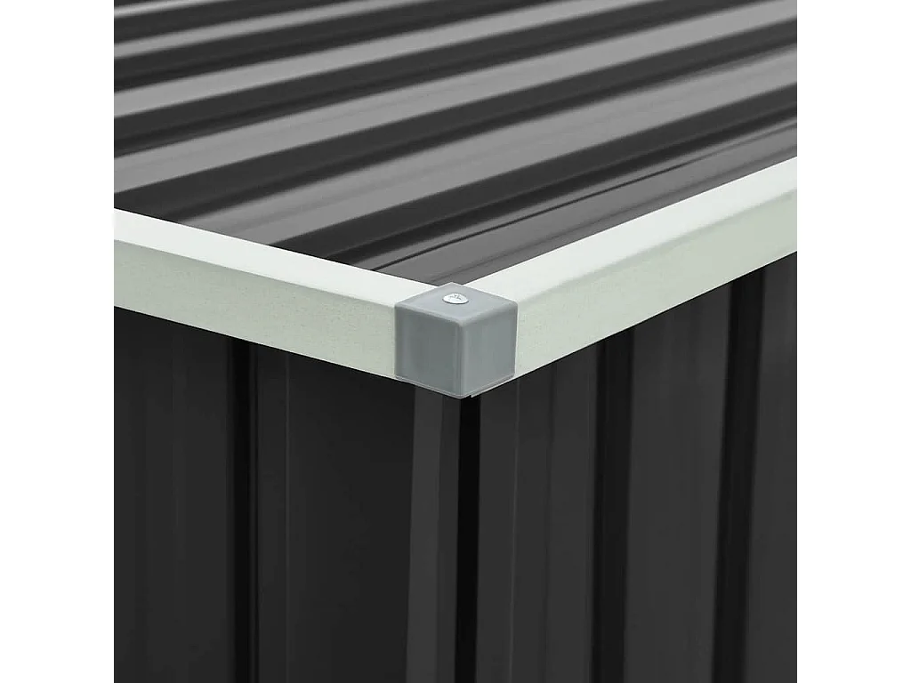 Boîte de rangement de jardin Anthracite 171x99x93 cm