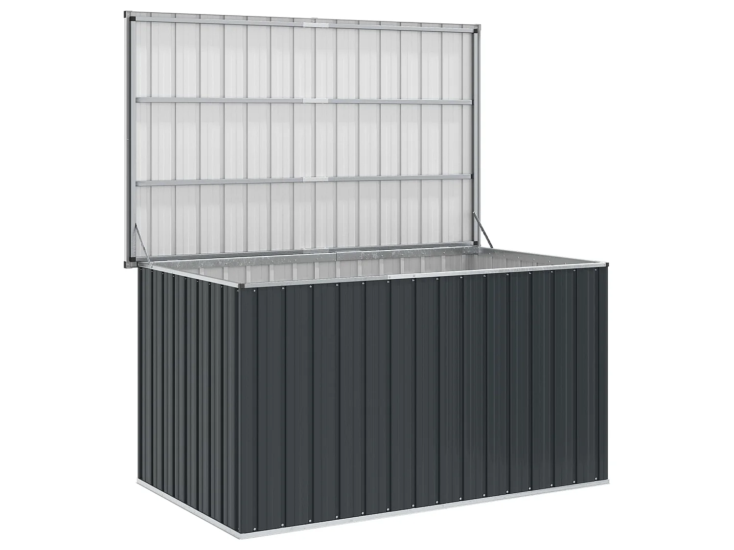 Caixa de arrumação para jardim 171x99x93 cm antracite
