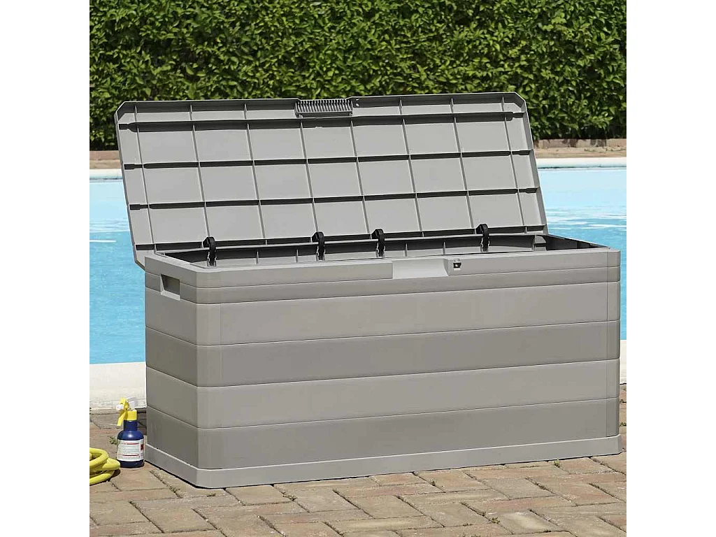 Gartenbox Grau 117×45×56 cm