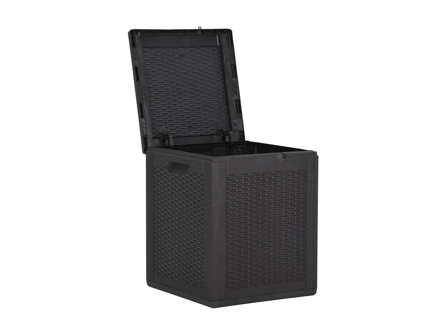Tuinbox 90 L PP rattan zwart