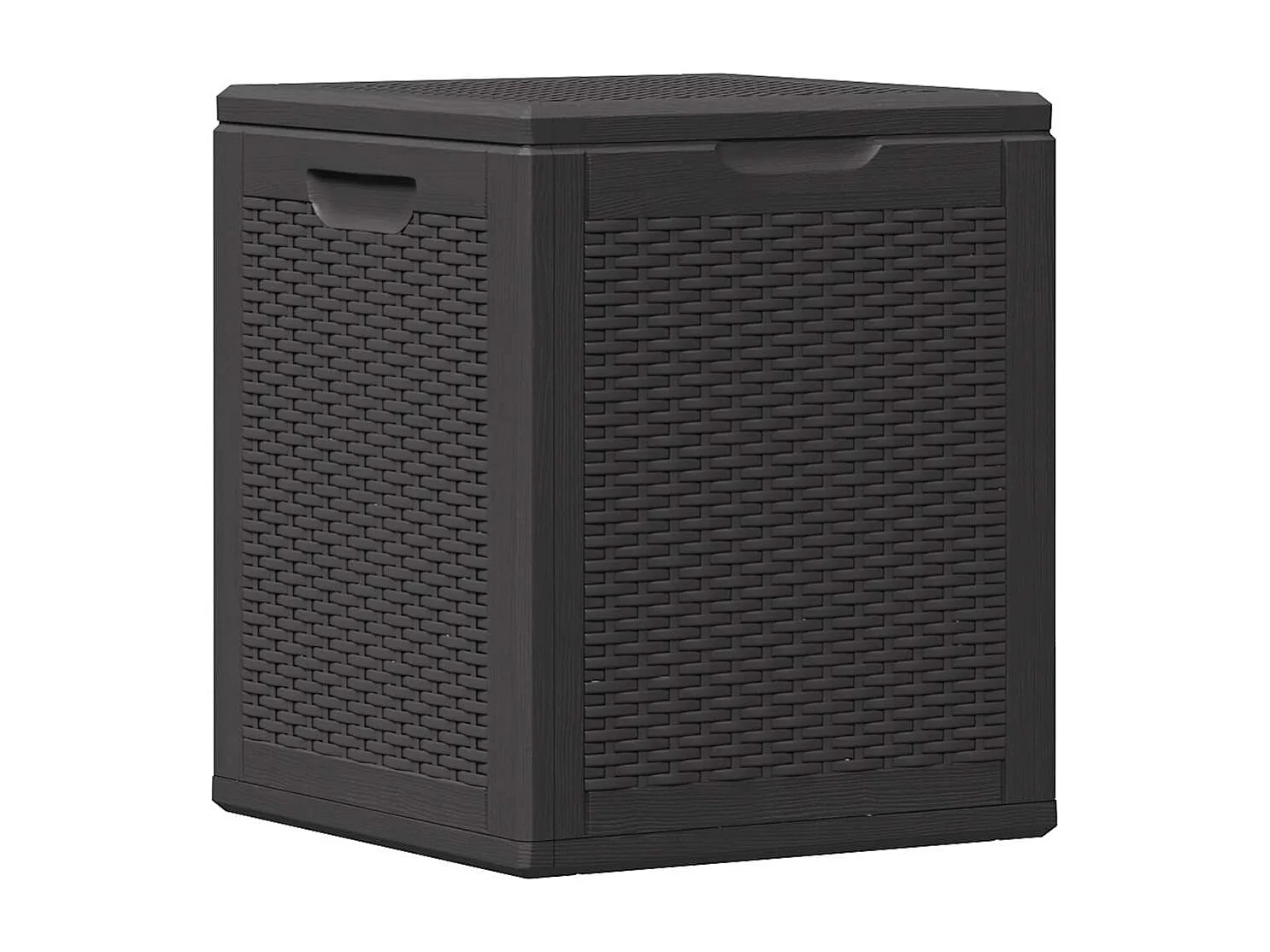 Tuinbox 90 L PP rattan zwart
