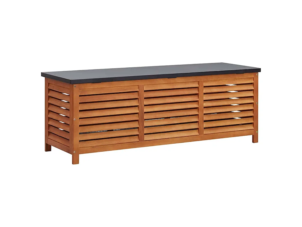 Gartenbox 150x50x55 cm Eukalyptus Massivholz