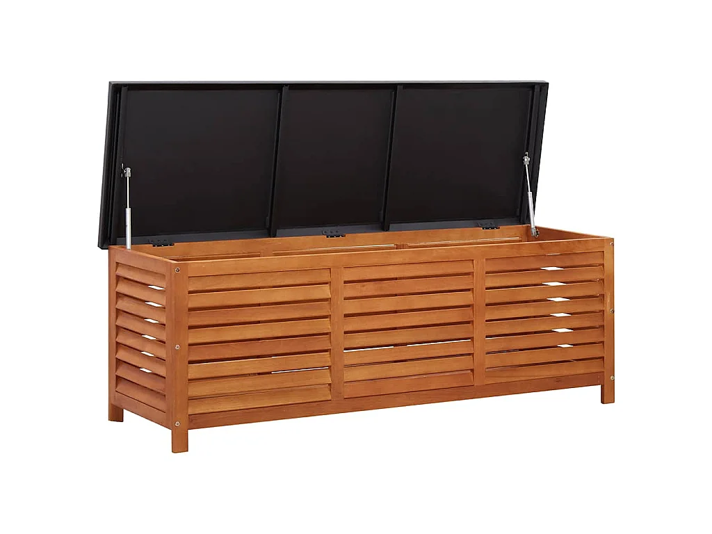 Gartenbox 150x50x55 cm Eukalyptus Massivholz
