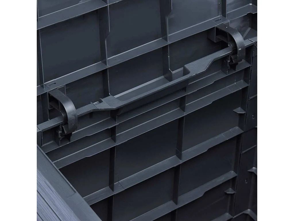 Garten-Aufbewahrungsbox 90 L Anthrazit