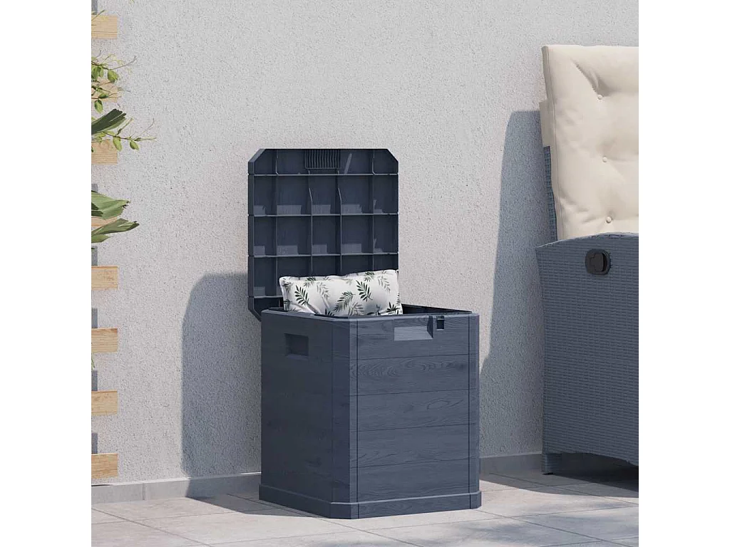 Caixa de arrumação para jardim 90 L antracite