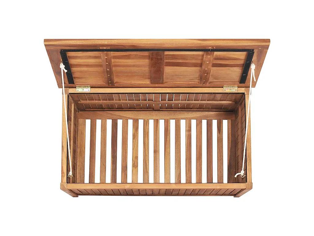 Boîte de rangement de jardin 90x50x58 cm Bois de teck solide