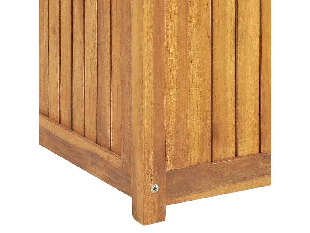 Cassa da Giardino 175x50x55 cm in Legno Massello di Teak