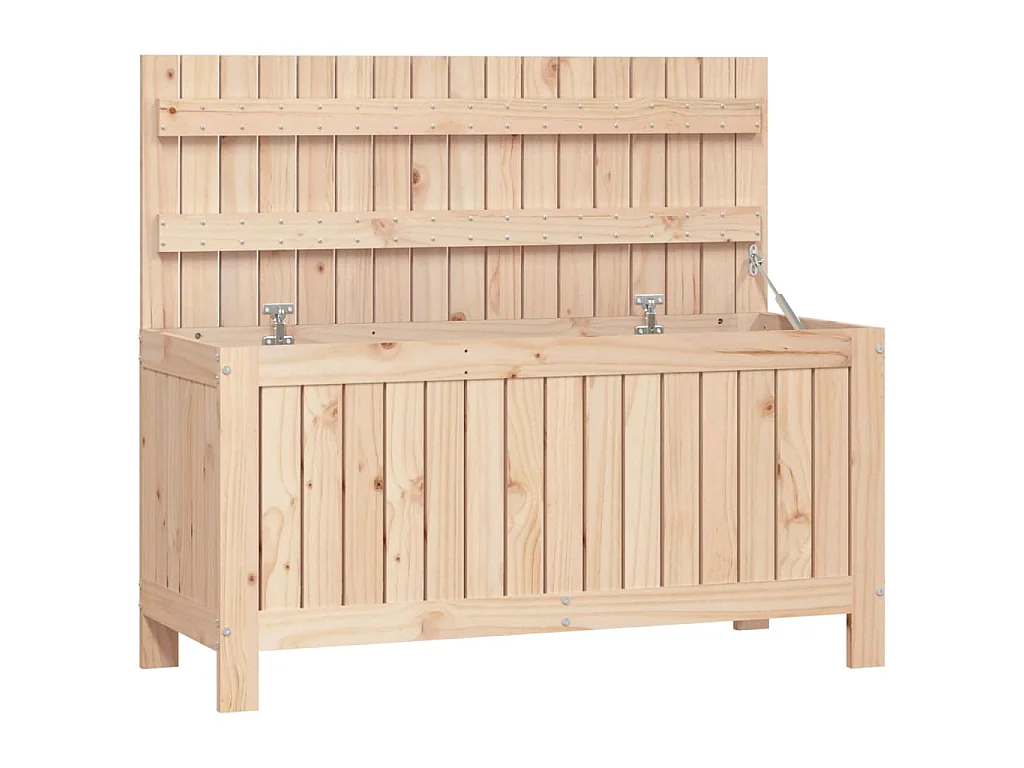 Caixa de arrumação jardim 108x42,5x54 cm pinho maciço