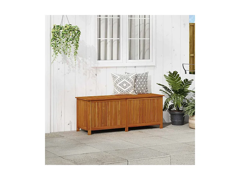 Garten-Aufbewahrungsbox 150x50x58 cm Massivholz Akazie