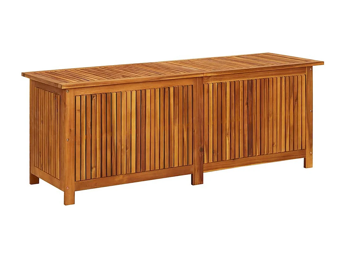 Caixa arrumação para jardim 150x50x58 cm madeira acácia maciça