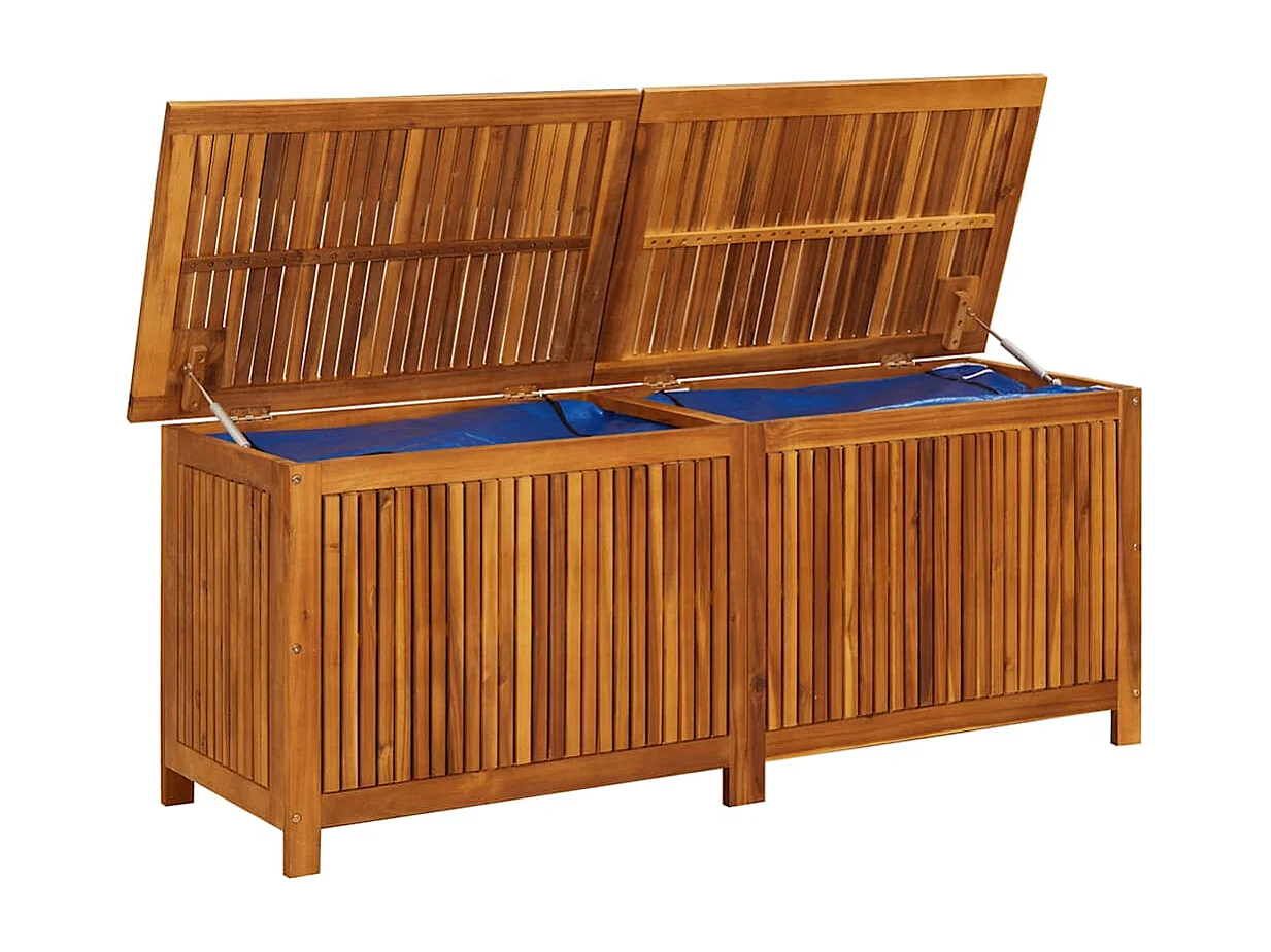 Contenitore da Giardino 150x50x58cm in Legno Massello di Acacia
