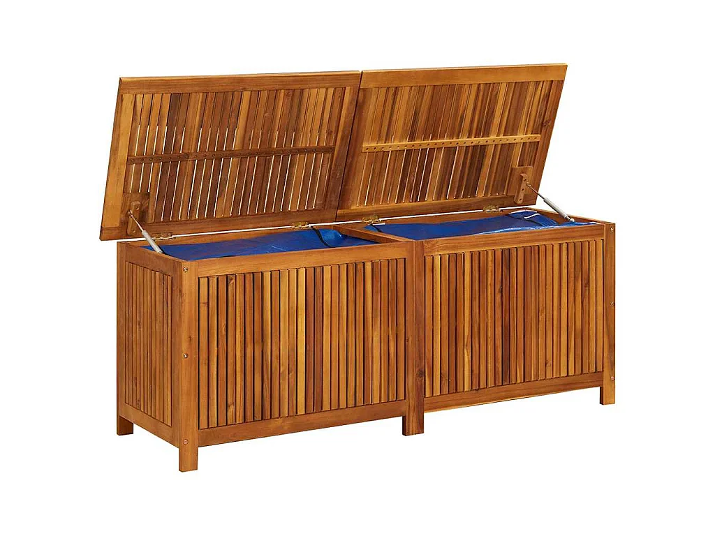 Contenitore da Giardino 150x50x58cm in Legno Massello di Acacia