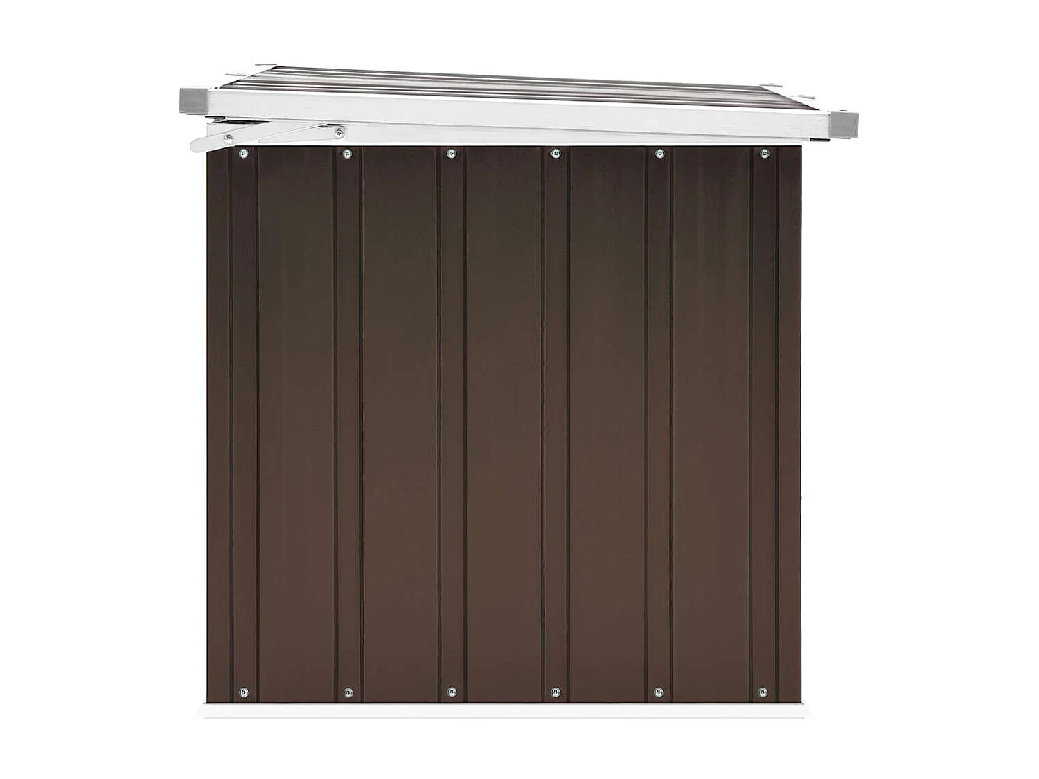 Coffre de rangement de jardin Marron 109x67x65 cm