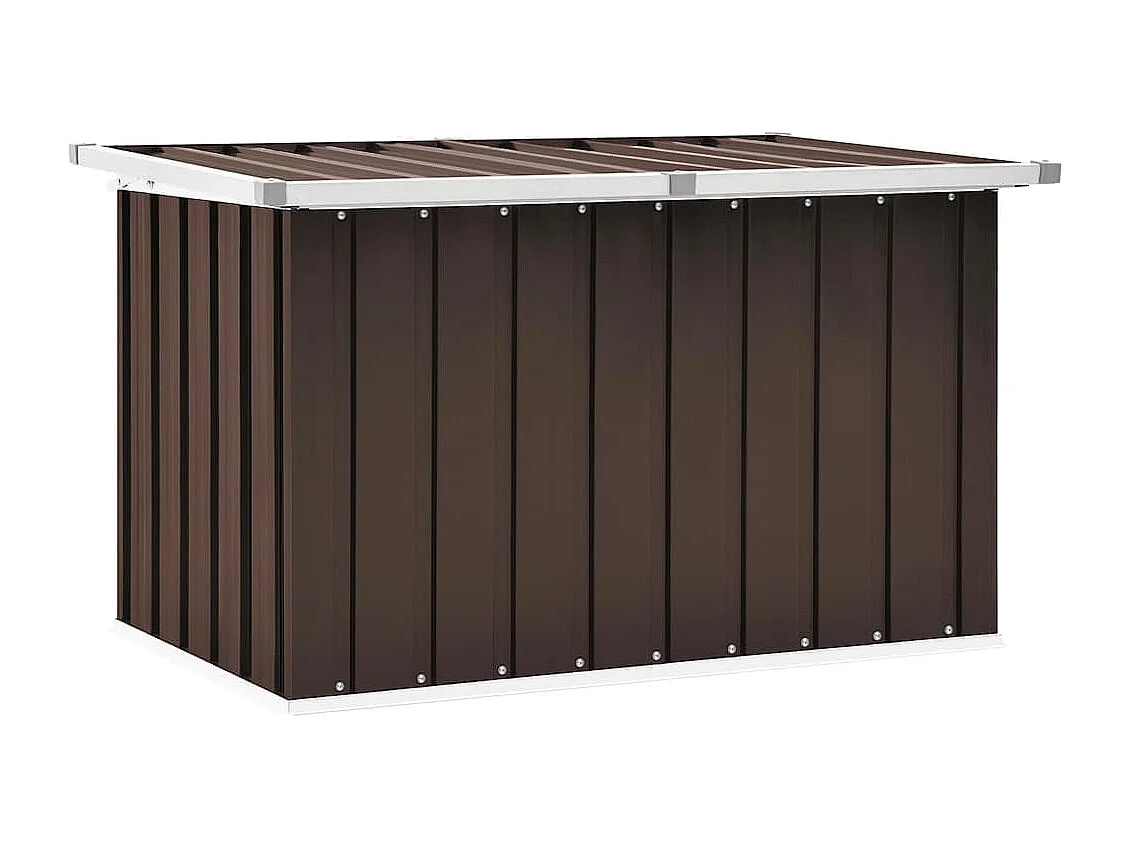Coffre de rangement de jardin Marron 109x67x65 cm
