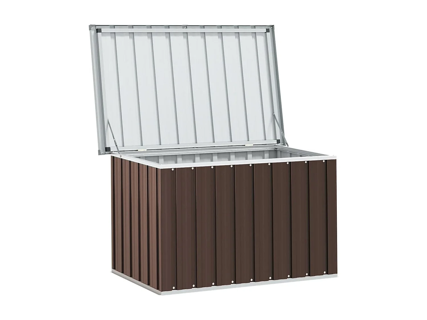 Coffre de rangement de jardin Marron 109x67x65 cm