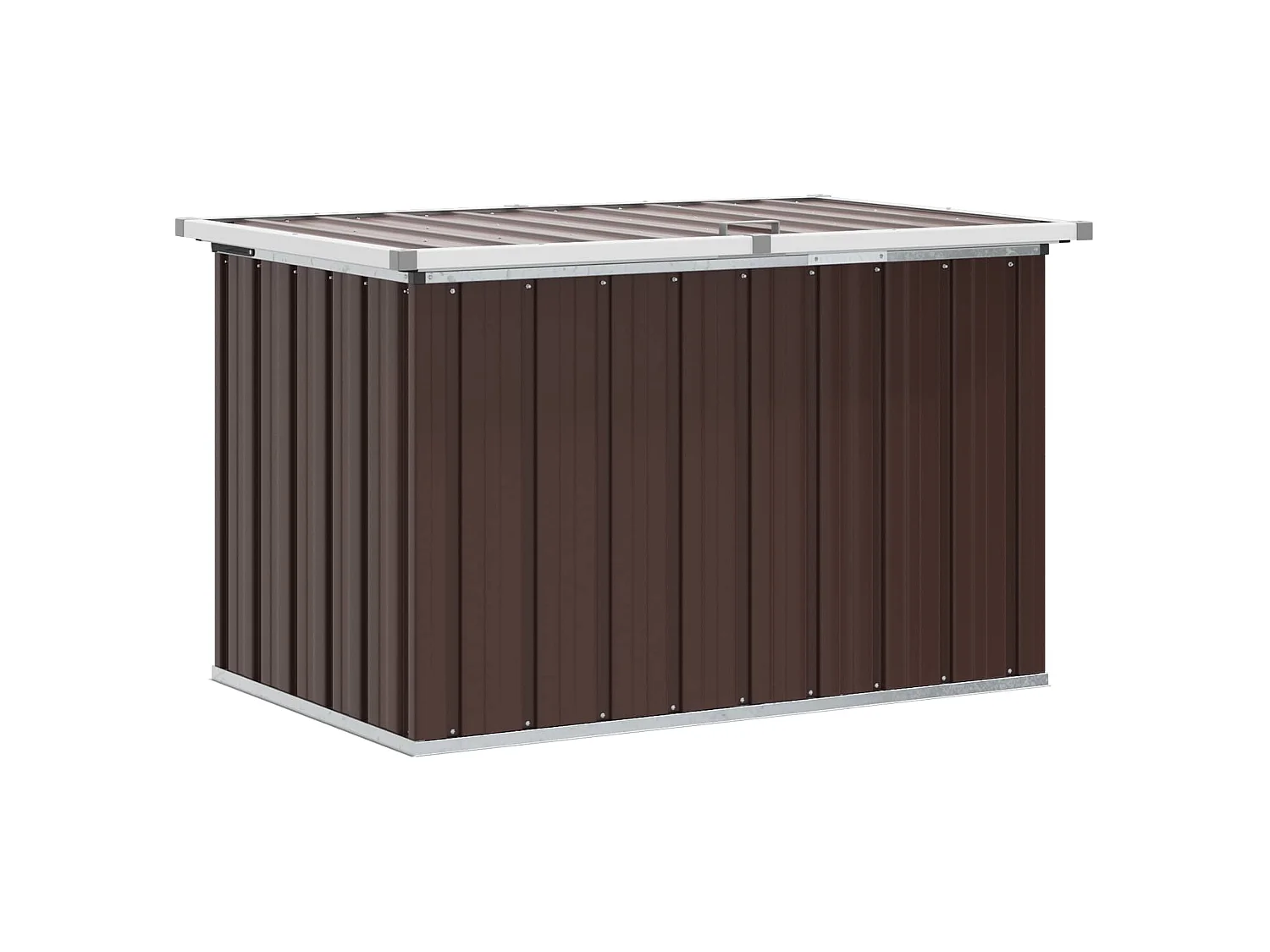 Baule da giardino marrone 109x67x65 cm