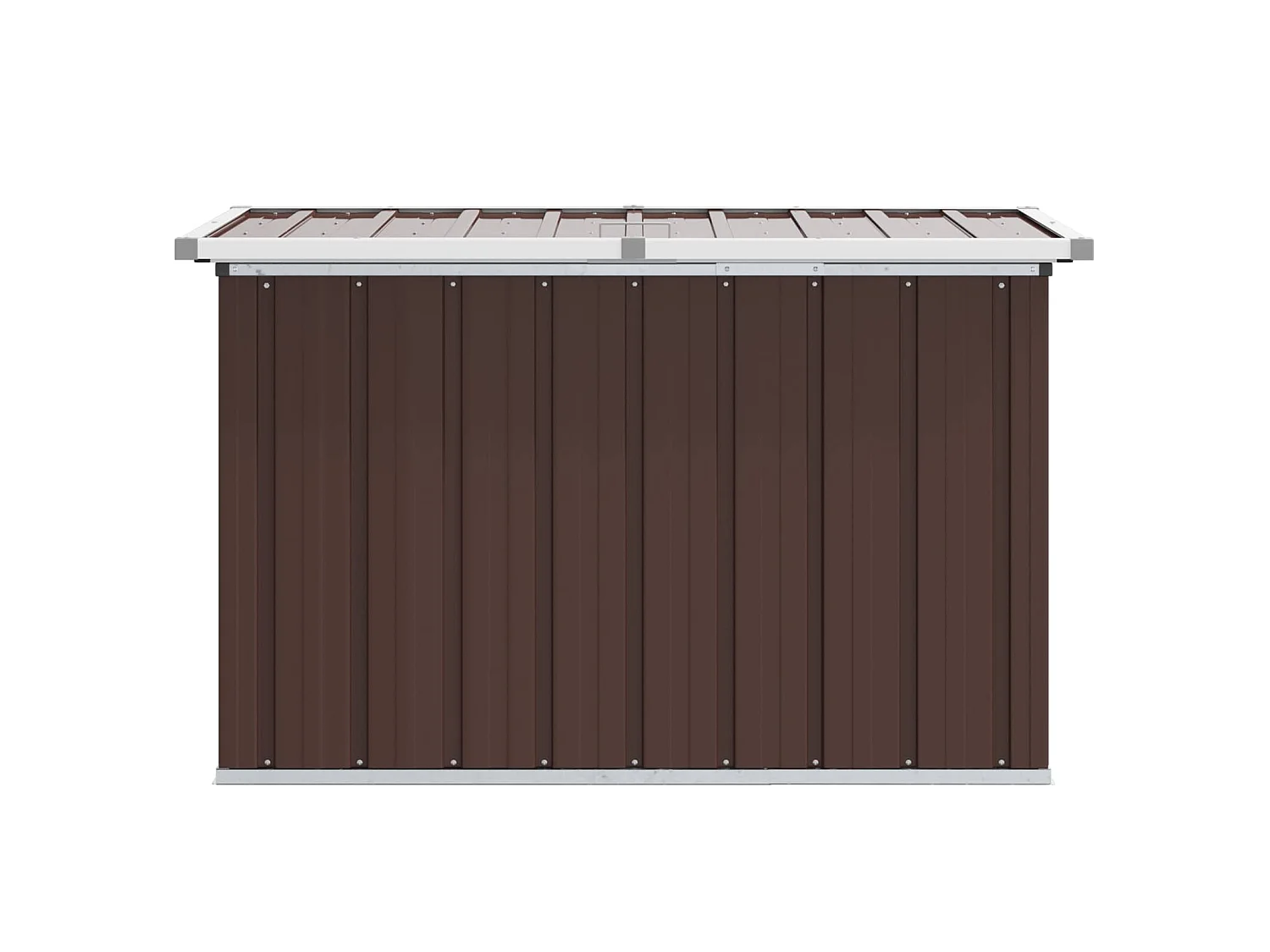 Baule da giardino marrone 109x67x65 cm