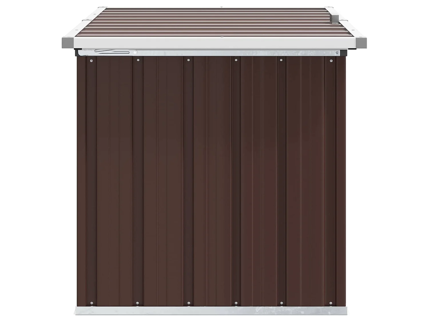 Baule da giardino marrone 109x67x65 cm