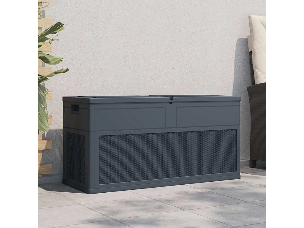 Boîte de rangement de jardin 320 L Anthracite